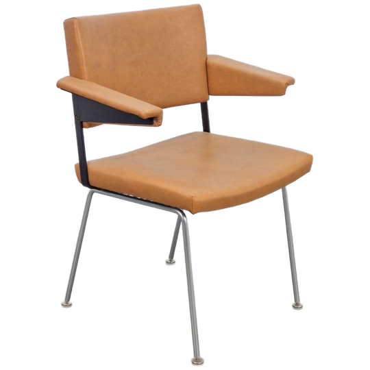 Vintage Gispen Stoel 1268 Cordemeyer Buisframe Mid Century 1