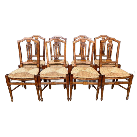 Set Van 8 Stoelen Uit De Periode Van Het Directoire De France (1789-1805). 1