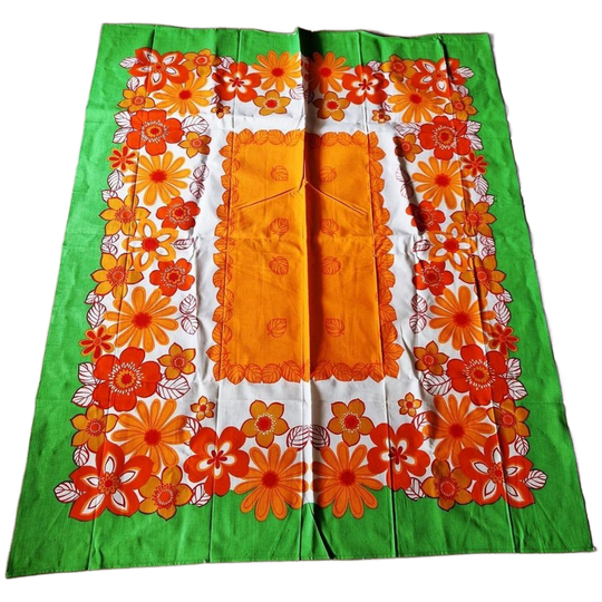 Vintage Tafelkleed Katoen Stof Jaren 70 Stof 1