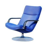 Artifort Draaifauteuil Blauw