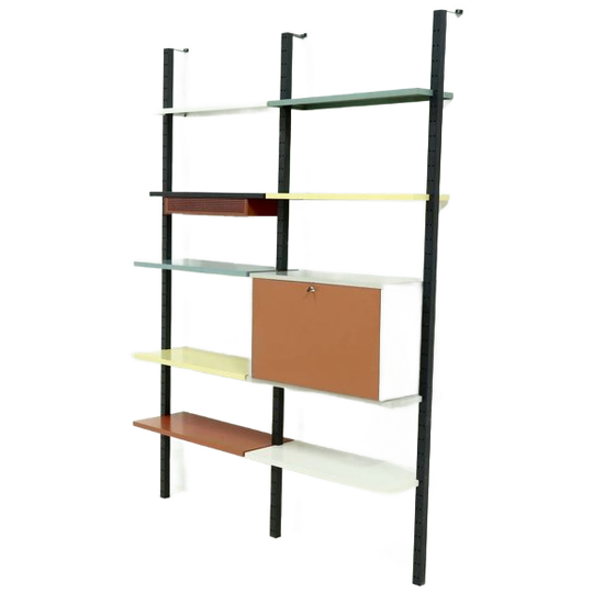 Rare Modular Wall Unit By Coen De Vries For Devo 1950s 1
