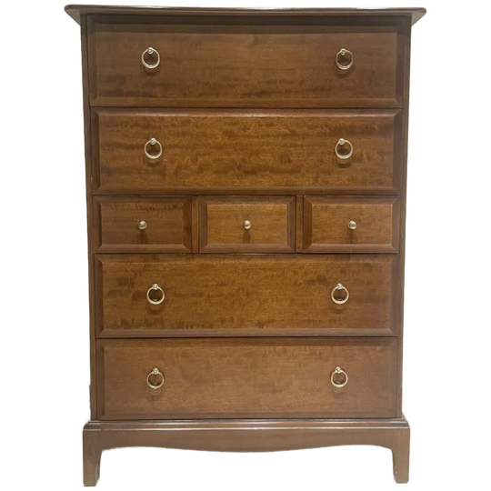 Stag Minstrel Tall Boy 7 Vintage Ladekast, Mahonie 1