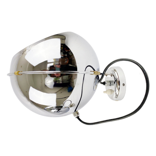 Grote! Chrome Eyeball Wandlamp Van Gepo 1