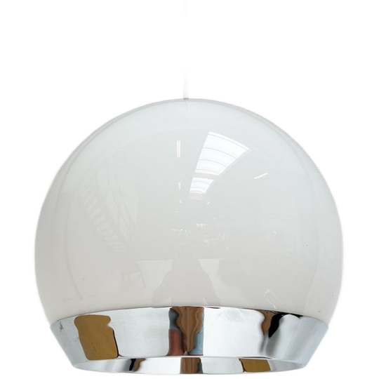 Ronde Plafondlamp In Space Age-stijl, 1970's 1