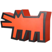 Keith Haring - Medicom Barking Dog Statue Red