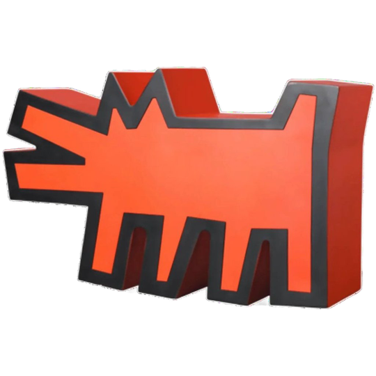 Keith Haring - Medicom Barking Dog Statue Red 1