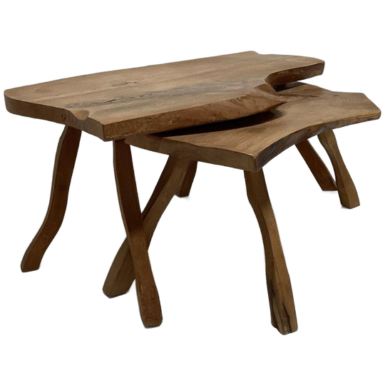 Robuuste Houten Bijzettafeltjes 1