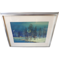 Luc De Ro Blauw Landschap