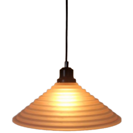 Vintage Postmoderne Glazen Hanglamp 1