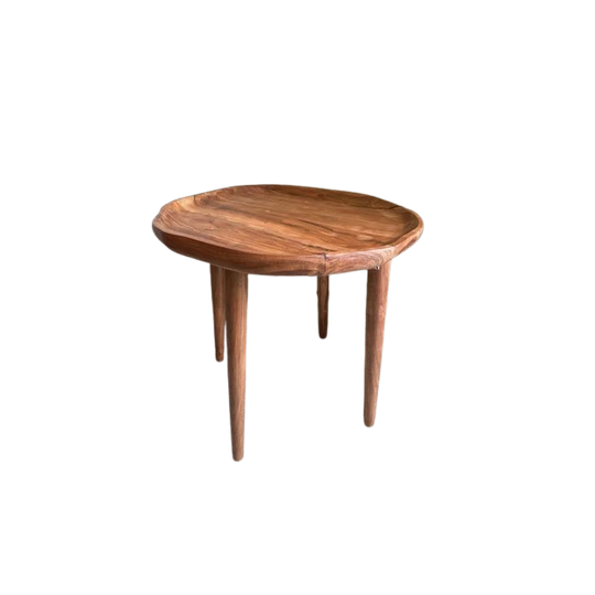 Bijzettafel Acaciahout Ronde Vorm Nieuw Merk Pomax 1