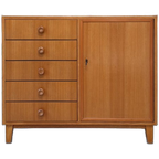 Vintage Houten Kast Met 5 Lades En 1 Deurtje thumbnail 1