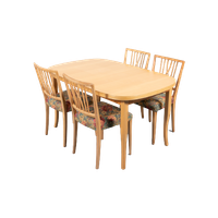 Vintage Swedish Dining Set / Eetkamerset / Eettafel / Eetkamerstoelen From 1970’s