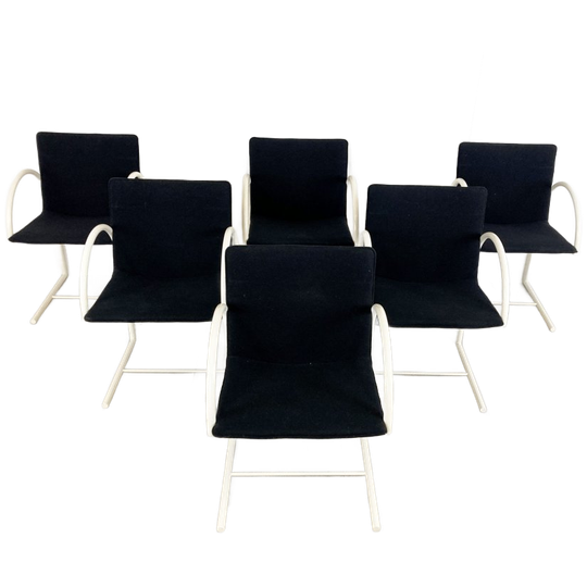 Postmodern Cirkel Dining Chairs By Metaform, 1980s, Set Of 6 1