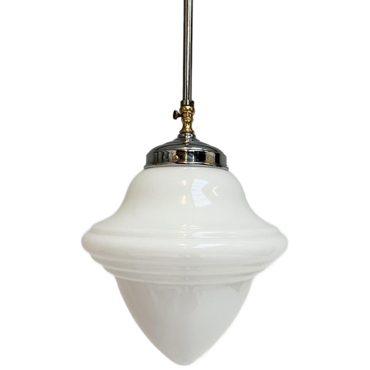 Opaalglazen Art Deco Plafondlamp Uit De 1960’s 1