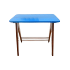 Retro Vintage Bijzettafel Jaren 50 / 60 Plantentafel Teak thumbnail 1