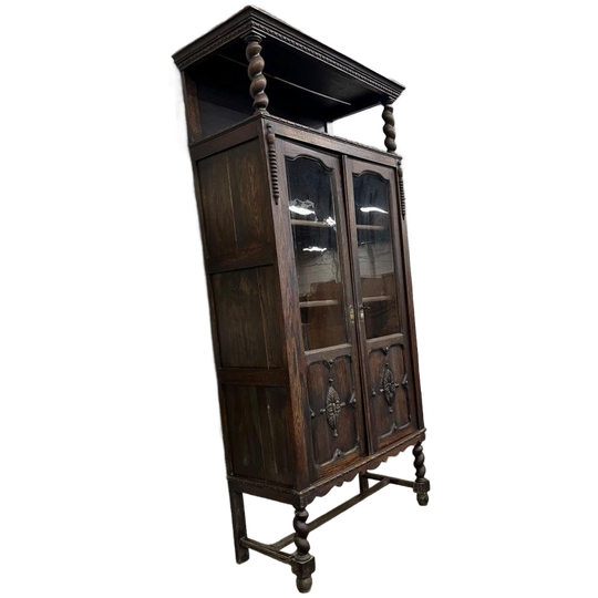 Vintage Bobbin Kast / Vitrinekast / Barkast 1