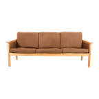Mid-century Hans Wegner Sofa / Bank / 3 Zitsbank Model Ge55 By Getama thumbnail 1
