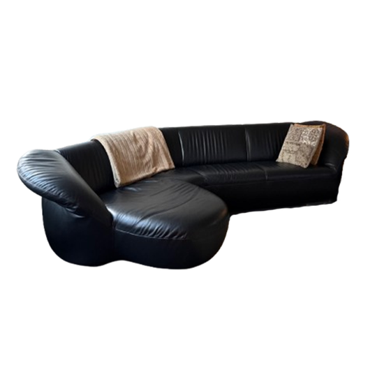 Leolux Gynko Leder 3 Zits Met Chaise Longue 1
