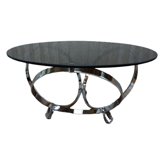 Ronde Chromen Salontafel Knut Hesterberg 1960 1