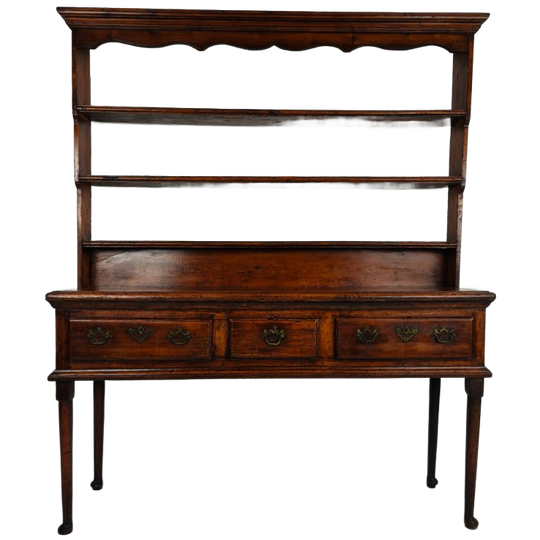 Laat-georgian 18e-eeuwse Welsh Dresser – Massief Eiken 1