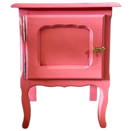 Nachtkastje Vintage In Roze 1