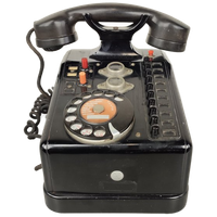 Oude Telefoon In Metaal & Bakeliet
