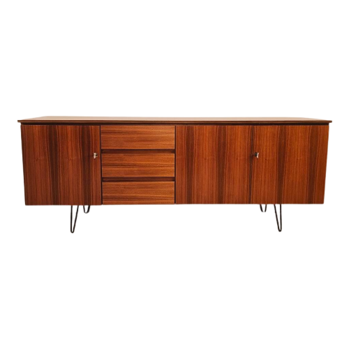 Vintage Dressoir, Retro Jaren 70, Mid-Century Lowboard