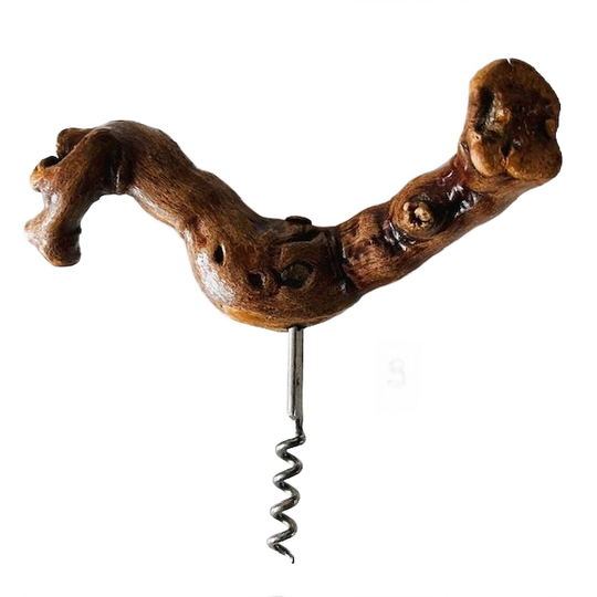 Vintage Franse Kurkentrekker 3 Wortelhout Wijnrank 1950’s 1