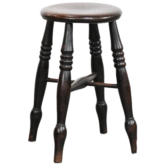 Engels Antiek Klassiek En Tijdloos Windsor Krukje Uit De 18e Eeuw Met Karakter 1