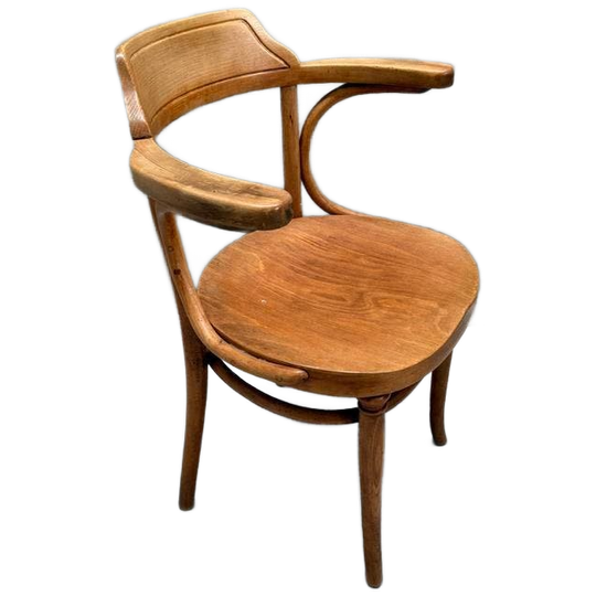 Antieke Thonet 233 Gebogen Houten Eetkamerstoel 1