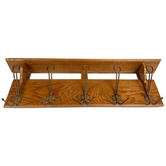 Kapstok Eiken Met Metalen Hangers 1