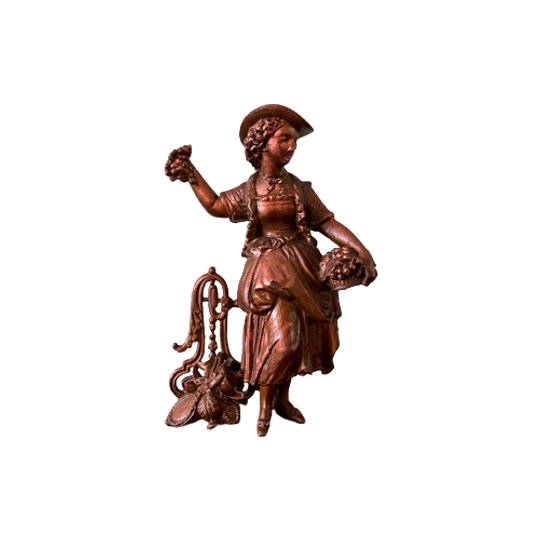 19de Eeuw Dame Of Vrouw Met Druiven 1