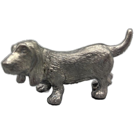 Basset Hound Miniatuur Verzilverd/zilver 1