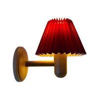 Vigan Sweden Pine Houten Wandlamp , Scandi Design Jaren 70