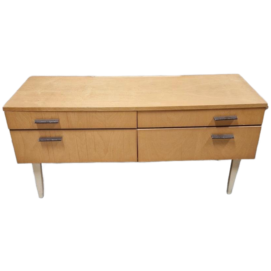 Vintage Dressoir Kastje Retro Dressoirtje Berken Fineer 1