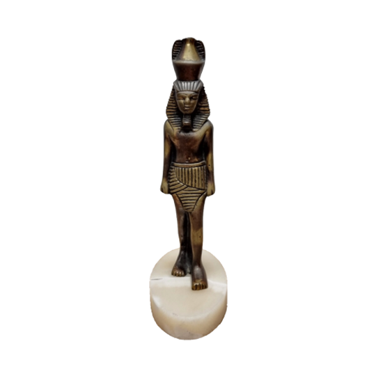 Vintage Bronzen Farao Beeld 1