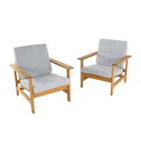 Fredericia Stolefabriek Soren Holst Fauteuil Model 2551 Vintage Deens | 2 Op Voorraad