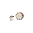 Victorian Monogrammed Cup And Saucer In Yongzheng Style, 1885 thumbnail 1