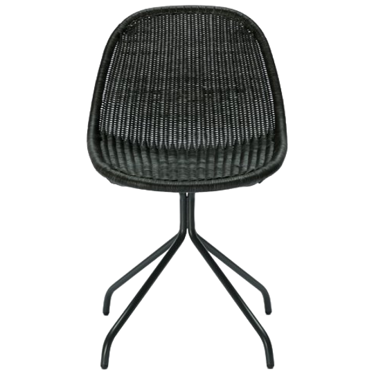 Feelgood Designs • Eetkamer- Bureaustoel Rotan Zwart (indoor) 1