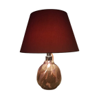 Rare Purple And Ochre Studio Glass Lamp Wmf Ikora 1930’S thumbnail 1