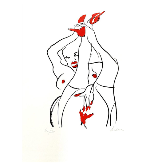 Peter Diem (1945) - Liggende Vrouw 1