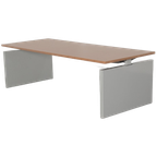 Twinform Bureau, Noten Blad, 200 X 100 Cm, Hoogte Instelbaar Onderstel thumbnail 1