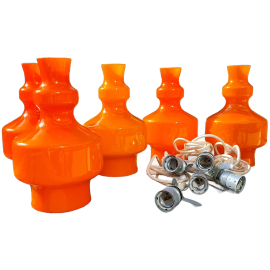 Oranje Glazen Hanglamp – Raak B-1202 1