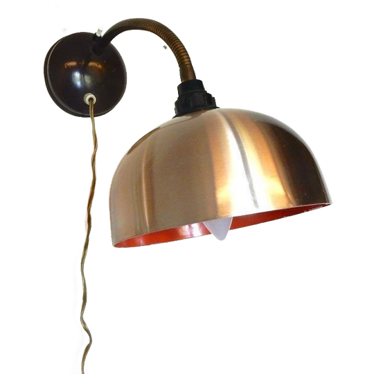 Retro Vintage Wandlamp Lamp Metaal Jaren 60 1