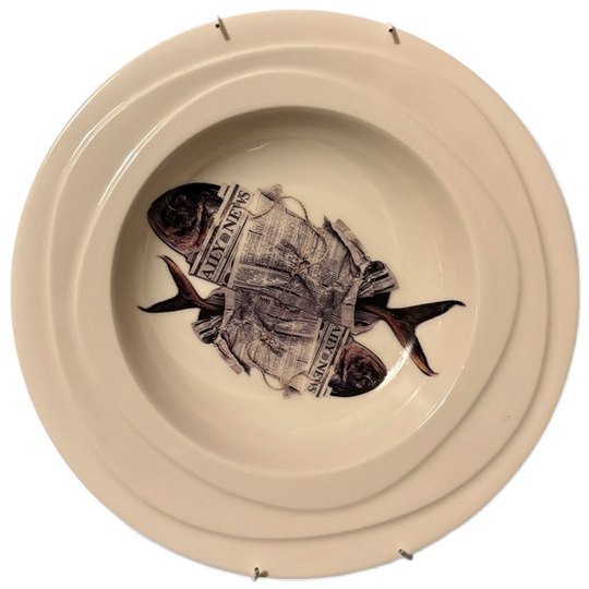 Vintage Wandbord Vissen 1