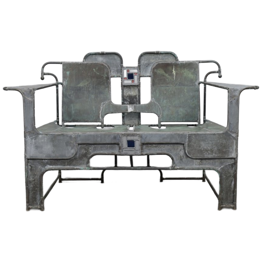 Sculptural Bench In Copper, Zinc And Stained Glass By Cor De Ree, The Netherlands, 1999 1