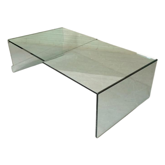 Vintage Design Glazen Salontafel, 130 Cm X 72 Cm 1