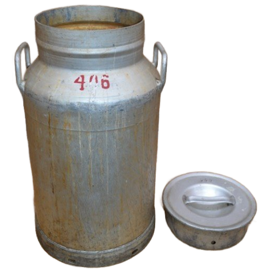 Aluminium Melkbus Uit De Jaren 70 Met Kenmerk 445 En 406 – Landelijke Decoratie 1