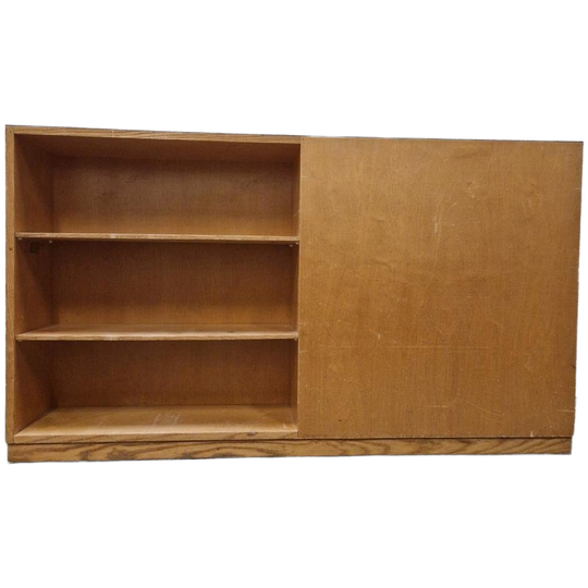 Vintage Schoolkast Highboard Roomdivider Boekenkast Berken 1