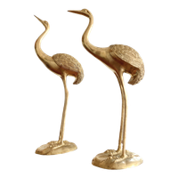 Grote Messing Kraanvogels Kraanvogel Vogels Vogel Messing | Kerst